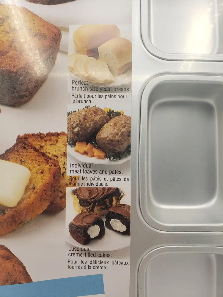 Wilton Petite Mini Loaf Pan 9 Servings Cake NEW 2105 Vintage 1994 Cookie Bars. Sealed in package! Made in Indonesia in 1994.