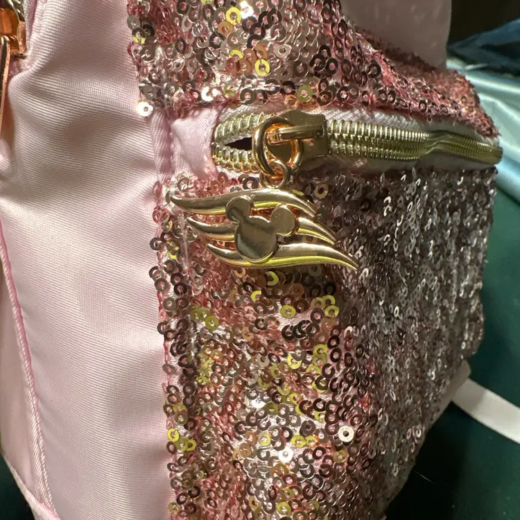 Disney Cruise Line DCL Bibbidi Bobbidi Boutique BBB Backpack Pink Sequins Minnie