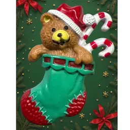 Teddy Bear Christmas Brooch Raid