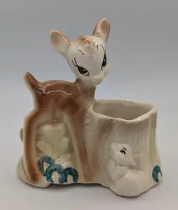 McMaster Pottery Bambi & Thumper Planter / Vase