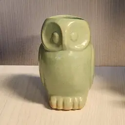ceramic owl Figurine,  watering spout tools  thingy