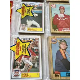 1987 Topps Baseball Card Rack Packs OZZIE SMITH TONY LARUSSA 3 Packs