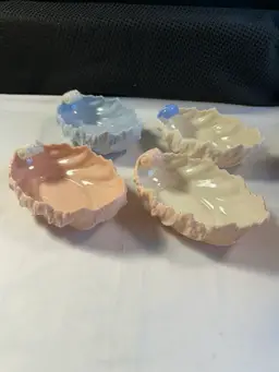 Set of 4 Lenox China Shell Collection Small Serving Bowls - 6"