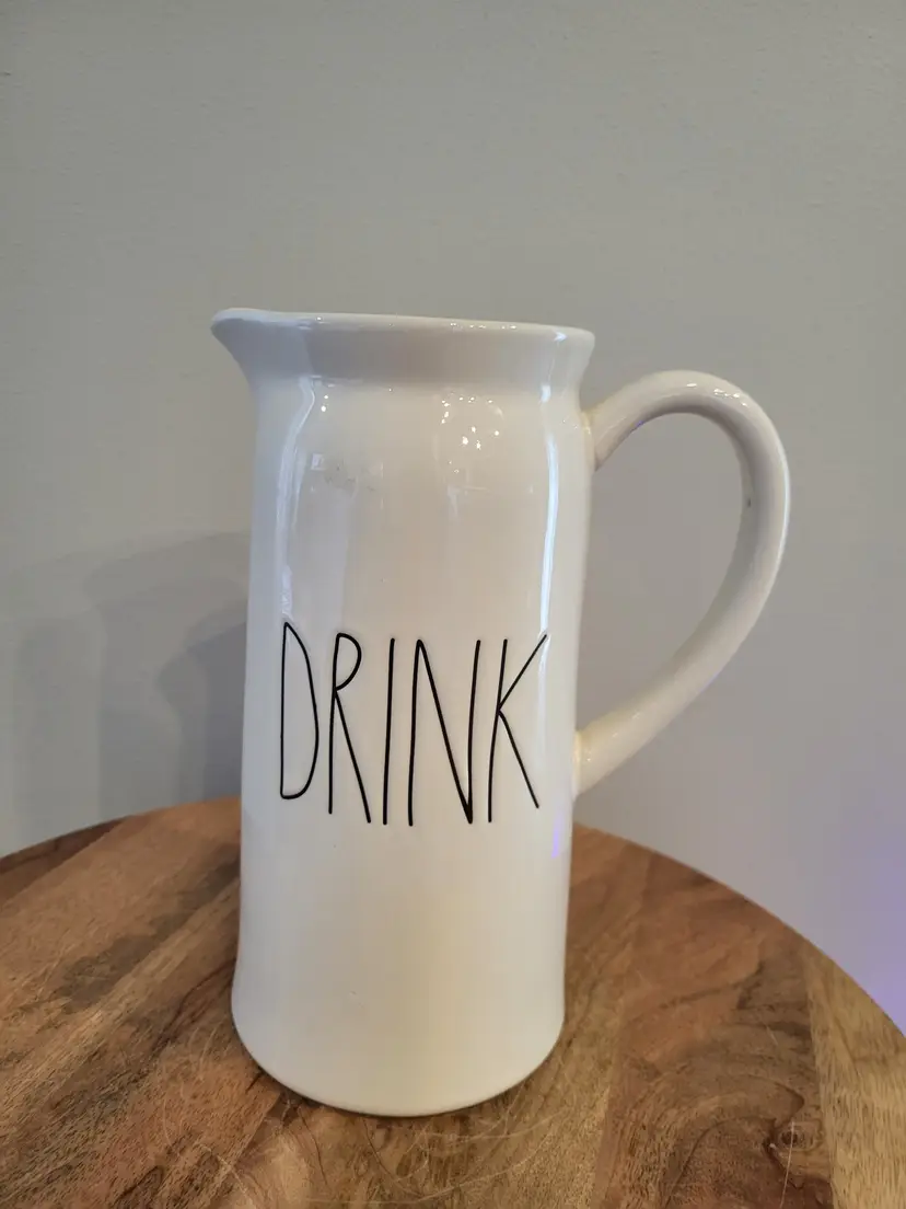 Rae Dunn "Drink" Pitcher/Vase Artisan Collection