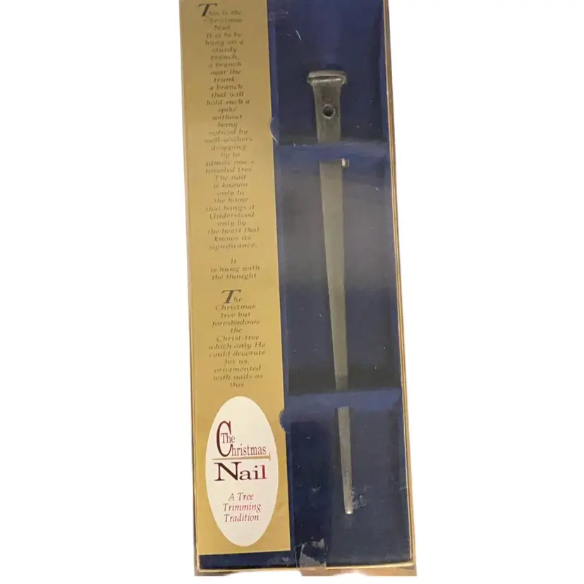 Christmas Nail. Measures 7.5”x1.75