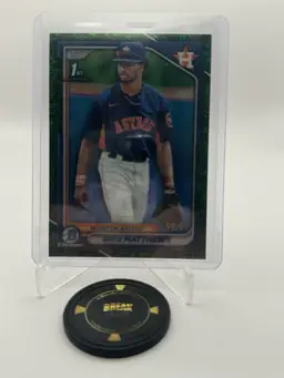 Brice Matthews 98/99 Grass Refractor 2024 Bowman Chrome 1st - Houston Astros