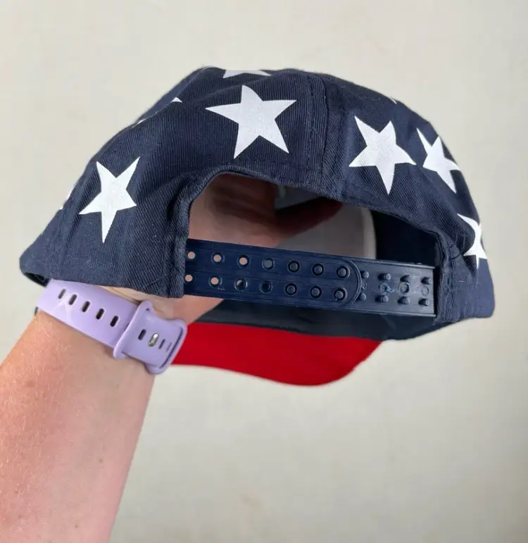 The Southern Shirt Company Patriotic Red White & Blue Flag Snap Adjustable Hat