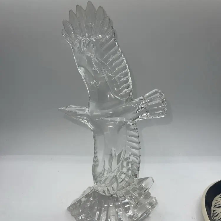 Vintage 1993 Lenox lead crystal flying eagle statue figurine retired Germany