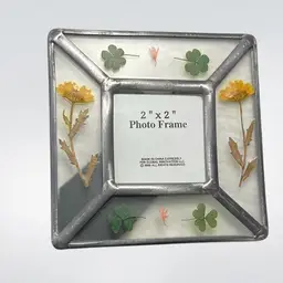 Dried Flower Metal Photo Frame | 4.5”