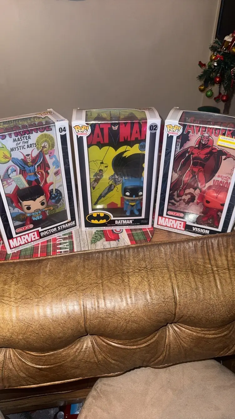 3x Comic Funkos Vision,doctor Strange, Batman