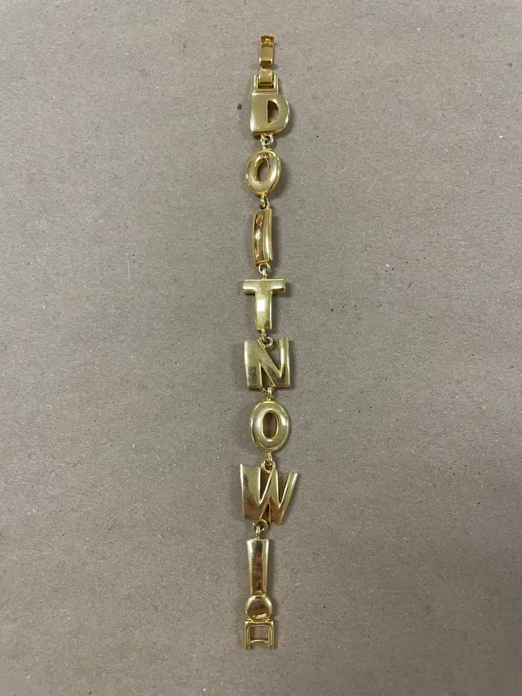 Vintage Joan Rivers “Do It Now!” Gold-Tone Bracelet