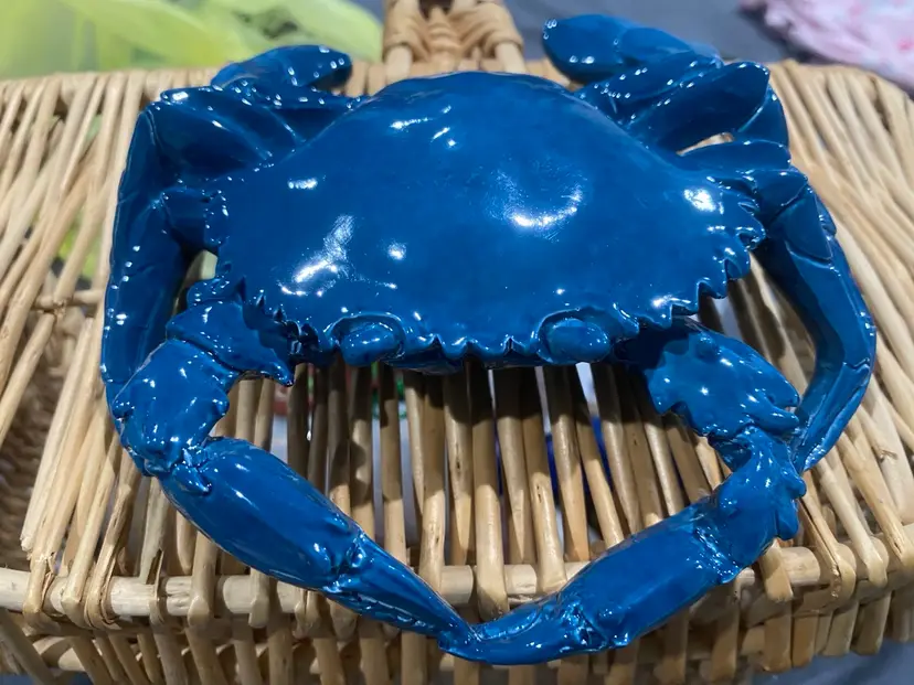 ceramic blue crab