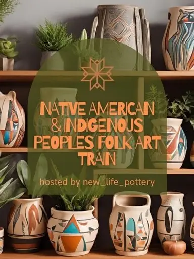 Native American & Indigenous Peoples Folk Art Train