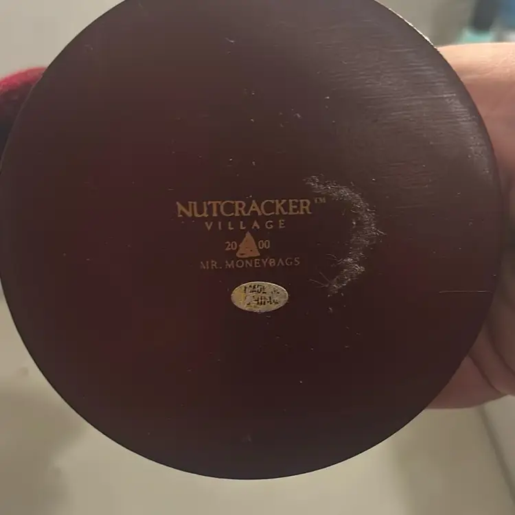 Charity Auction Mr Moneybags “Commonwealth” Nutcracker Village Nutcracker