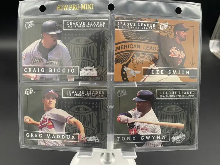 Fleer Ultra 1995 MLB League Leader Full Set of 10 Trading Cards