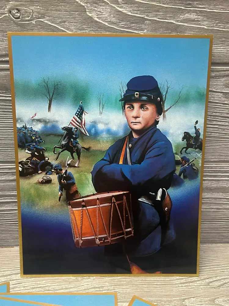 1991 Tuff Stuff Civil War Dealer Flyer Jumbo Glossy Johnny Clem Card Lot of 10