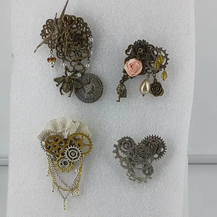 Four "Steam Punk" Brooches/Pins
