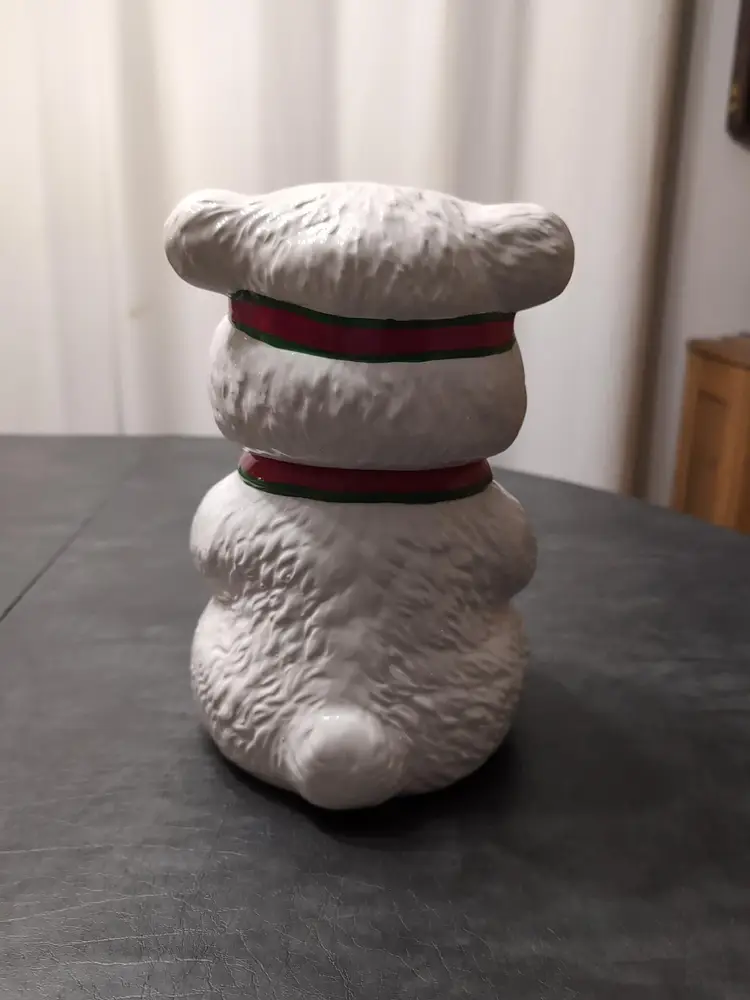 Vintage 1987 Miss Santa Bear Cookie Jar Dayton Hudson w/ original box