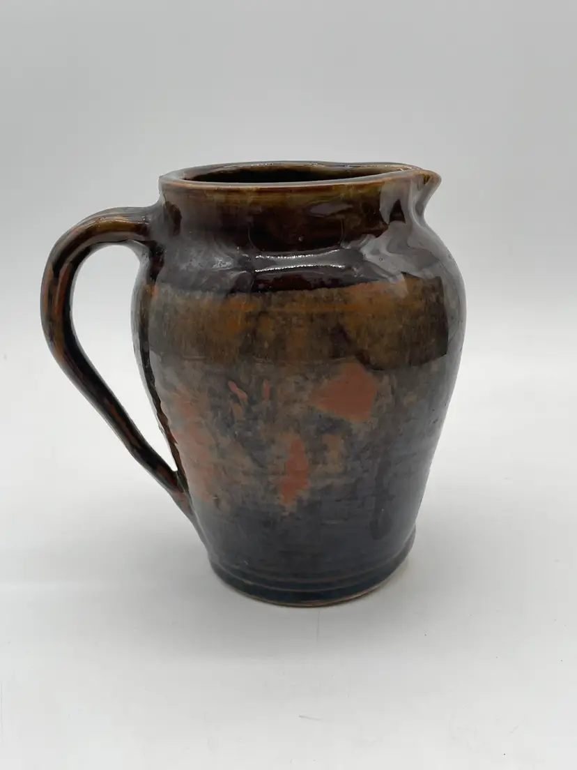 Vintage Brown Studio Pottery Pitcher