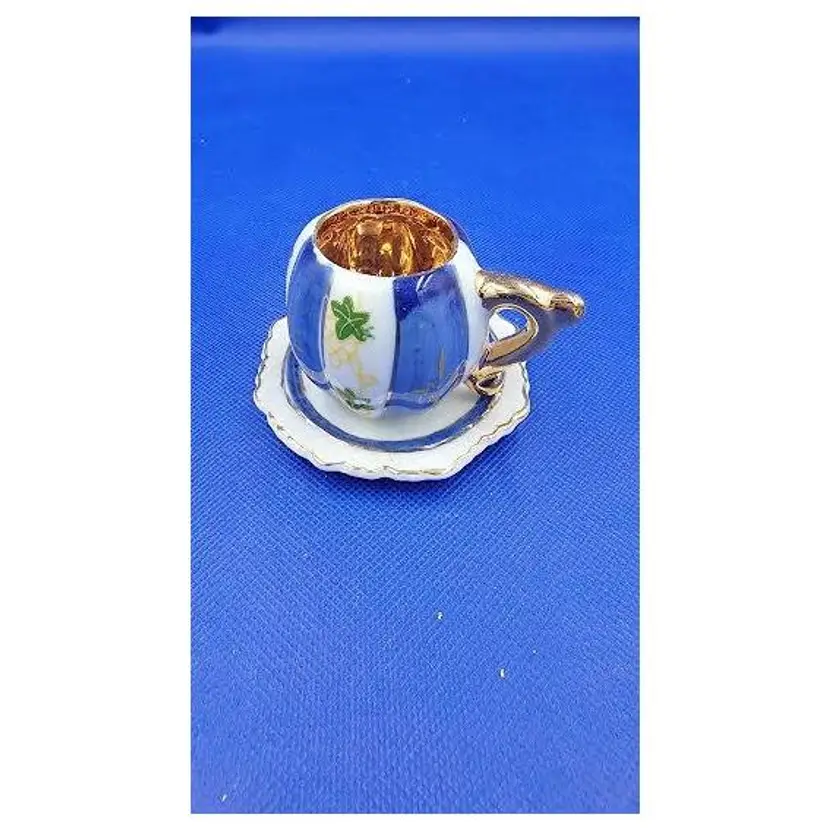 VINTAGE COFFEE SHOT CUP WITH SAUCER
