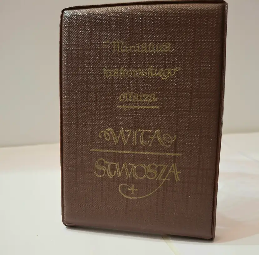 1977  Beautiful Triptych Miniature of St. Mary's Basilica in Krakow,  Poland