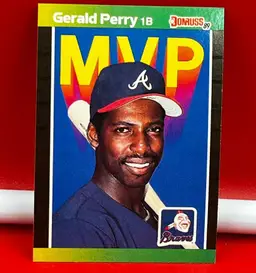 1989 Donruss Collector Baseball Trading Card MVP Gerald Perry Braves #BC-24