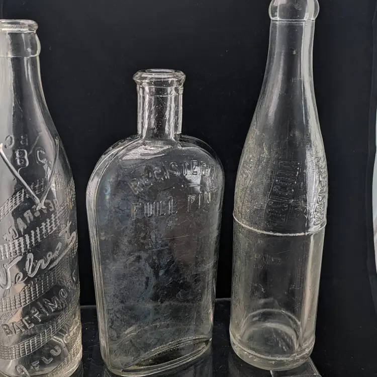 VTG Clear Glass Bottles
