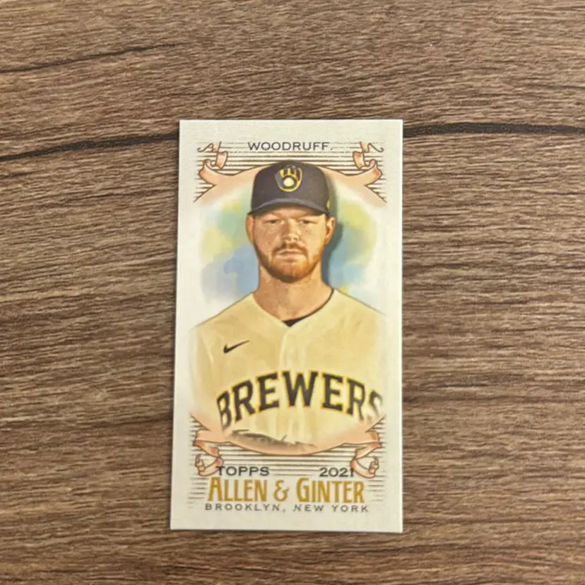 Brandon Woodruff
2021 Allen & Ginter Mini
Brooklyn Back  /25
Milwaukee Brewers Baseball Card