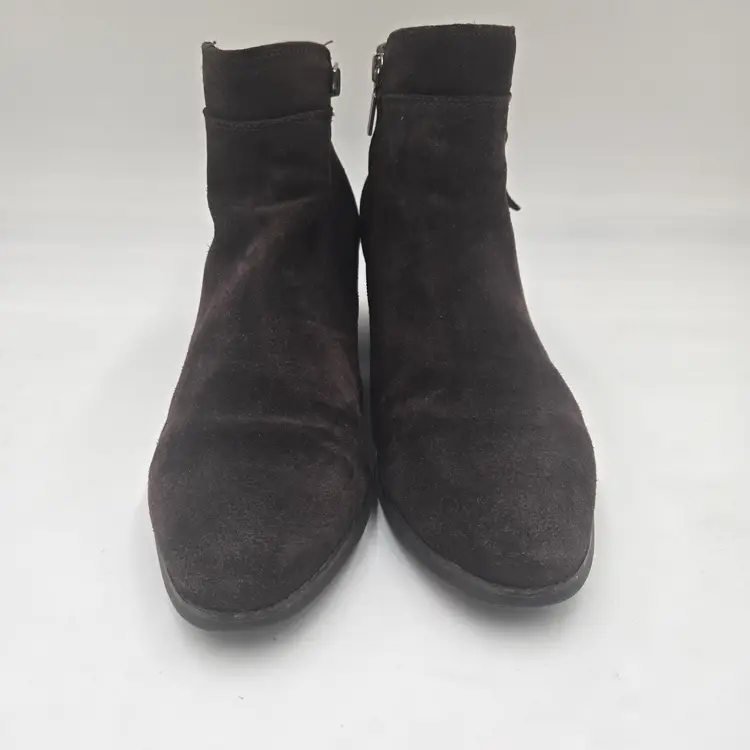 Blondo Womens Isaac Boot Size 11 M Waterproof Brown Suede Low Block Heel Bootie