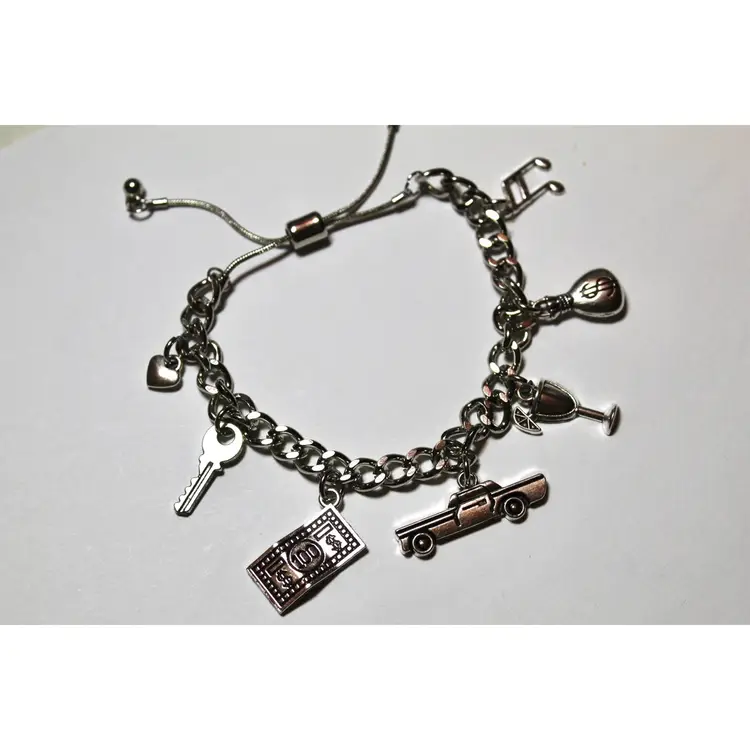 GETAWAY CAR Silver Charm Bracelet