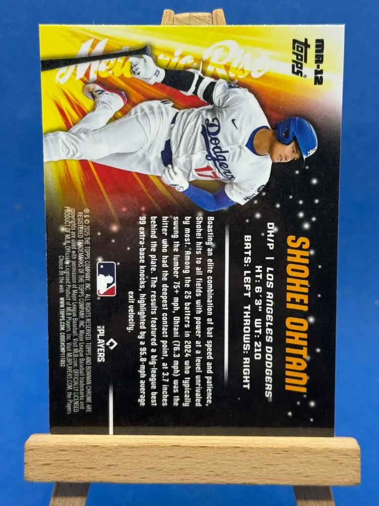 2025 Bowman Chrome Mojo Shohei Ohtani Meteoric Rise MR-12 LA Dodgers