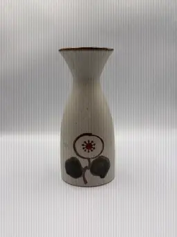 Otagiri 1970 Carafe Wine Chalice Stoneware Pansy Ceramic