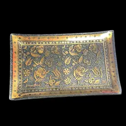 Georges Briard Persian Garden Trinket Tray 4” 5  1/2” No Noted Flaws Signed