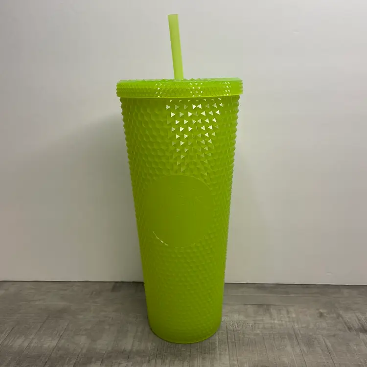 NEW STARBUCKS Lemongrass Glow in the Dark Studded Venti 24oz Tumbler Drink Cup