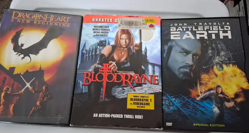 Dragonheart, BloodRayne, Battlefield Earth DVD Bundle