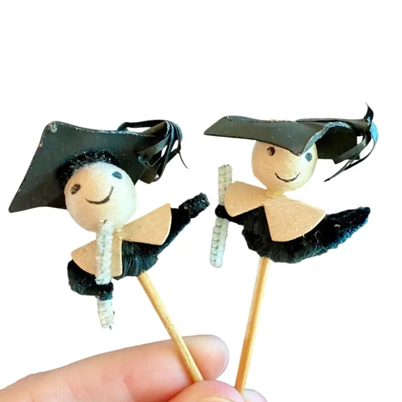 Pair Of Vintage Graduation Picks