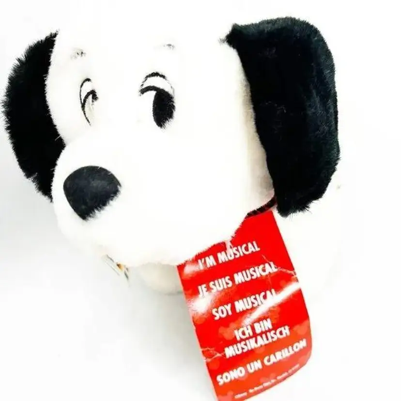 Vintage Disney 101 Dalmatians Musical Lullaby Stuffed Toy Disney Store Plush