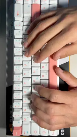 Custom GMMK 2 "Pink Elephant" Mechanical Keyboard. Linear switches. Tape, Foam and O-ring mod.