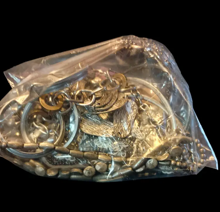 "Industrial Edge" Themed All Wearable Mystery Jewelry Collection 1 lb Vtg/Mod