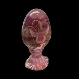 Fenton Hand painted Egg