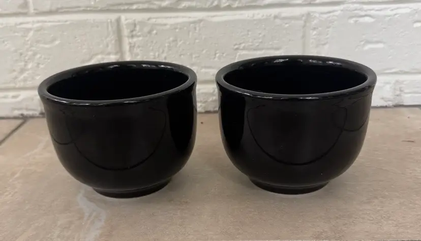 fiesta jumbo bowls set of 2 black