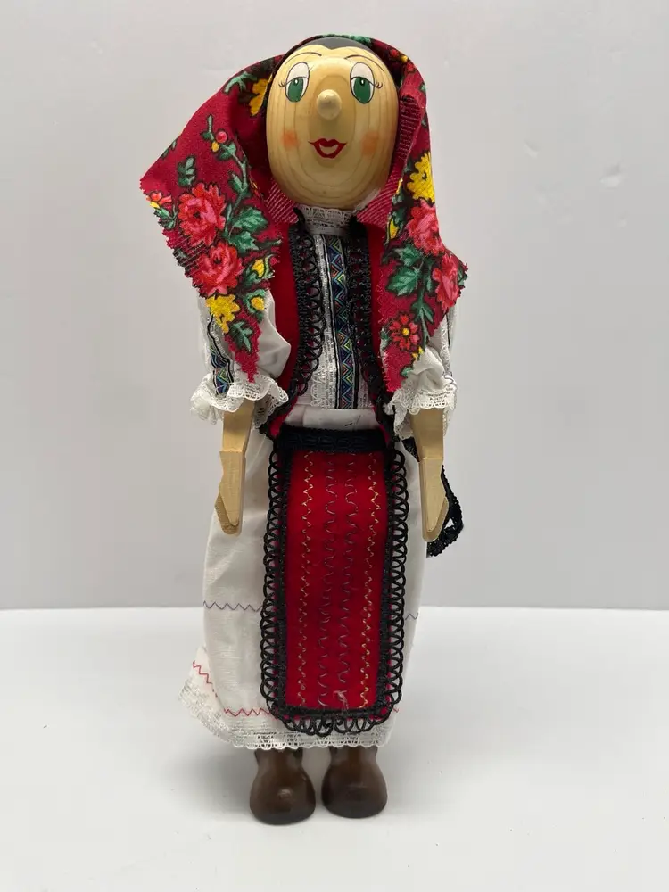 European Jointed Wood Doll
