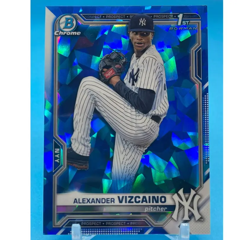 2021 Bowman Chrome Sapphire Prospects 1st Alexander Vizcaino NY New York Yankees