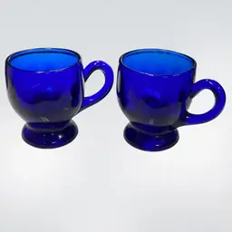 Small Cobalt Blue Cups
