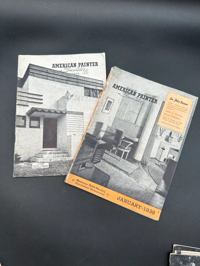 American Painter Magazine, Lot Of 2, September & December 1938