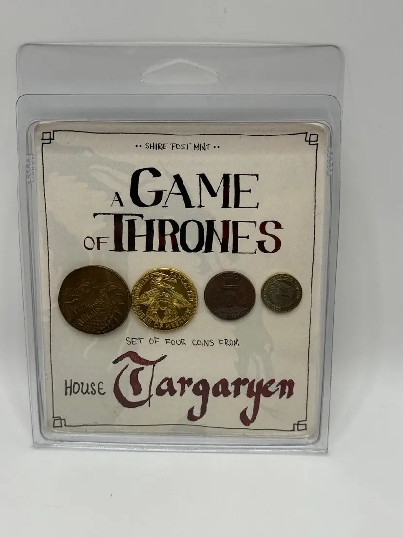 Official Game of Thrones Coin Collection House Targaryen Shire Mint  - NIP