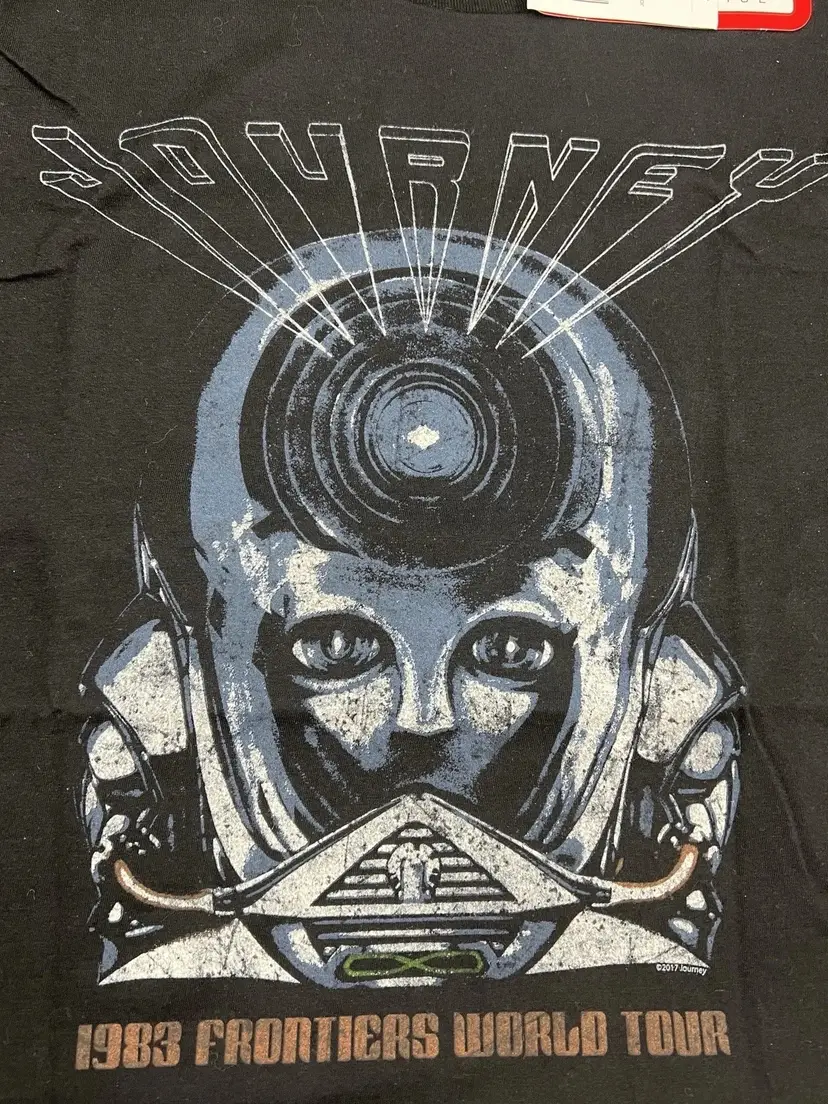 New Live Nation Merchandise Journey 1983 Frontiers World Tour Tee Shirt Black Size Small