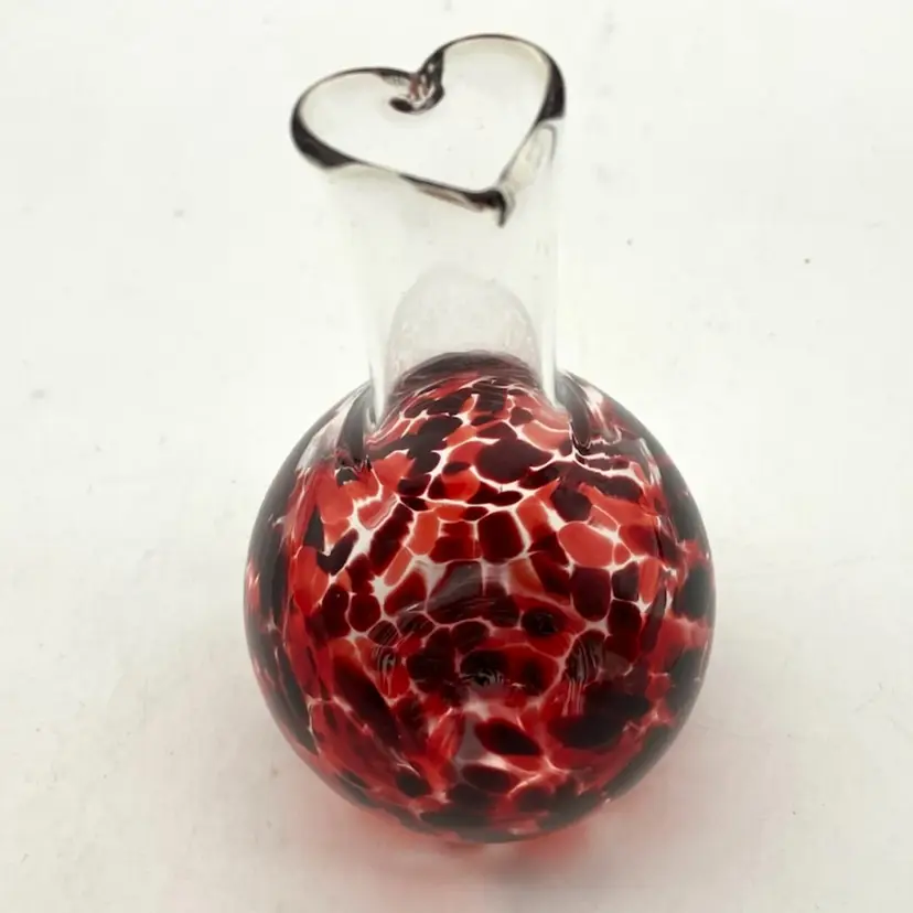 BIN - Contemporary Heart Stem Bud Vase By Jill Henrietta Davis RI
