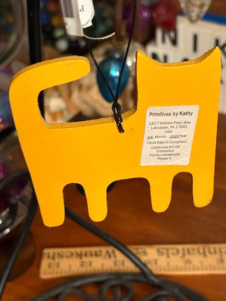 Yellow Cat Ornament