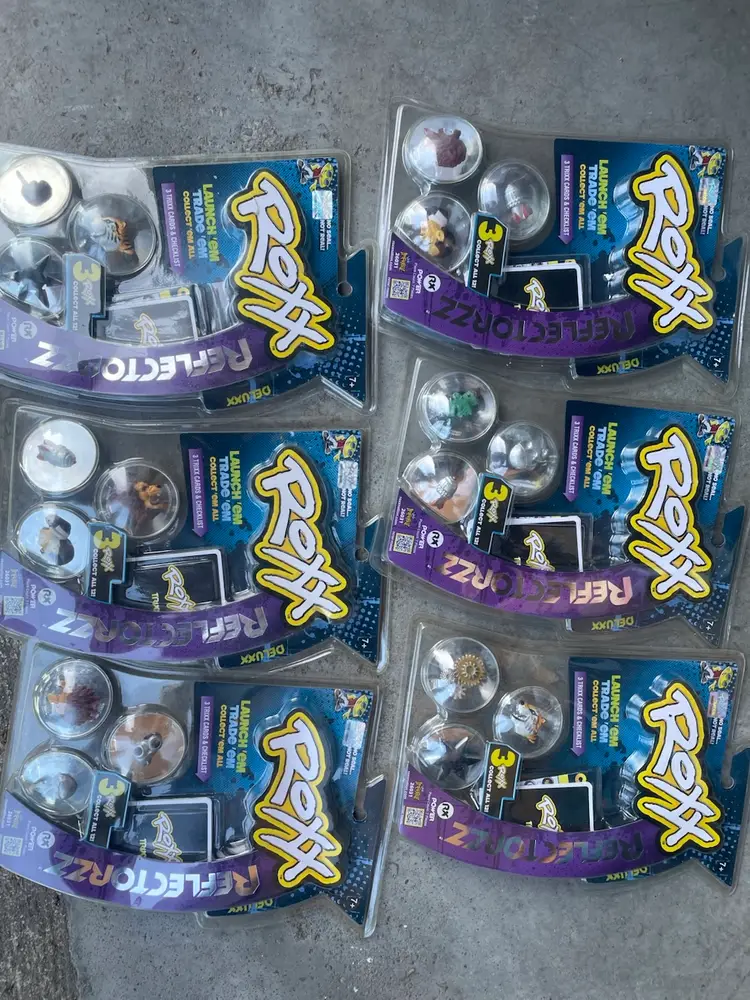 Imperial Toy Roxx Deluxx Reflectorzz 3 Trixx Cards & Checklist 3D Lot Of 6